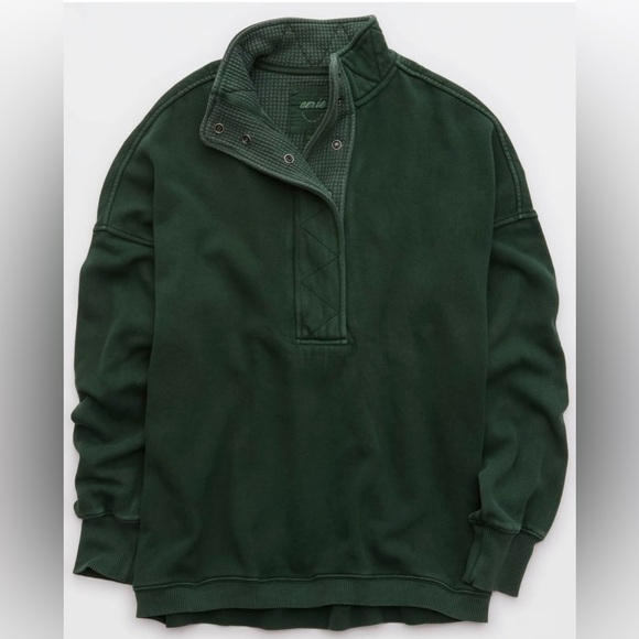 Aerie Getaway Quarter Snap Sweatshirt - Like
new! - Picture 3 of 5